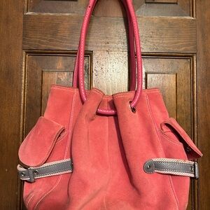 Cole Haan Pink Shoulder Bag with Smooth Leather Finish